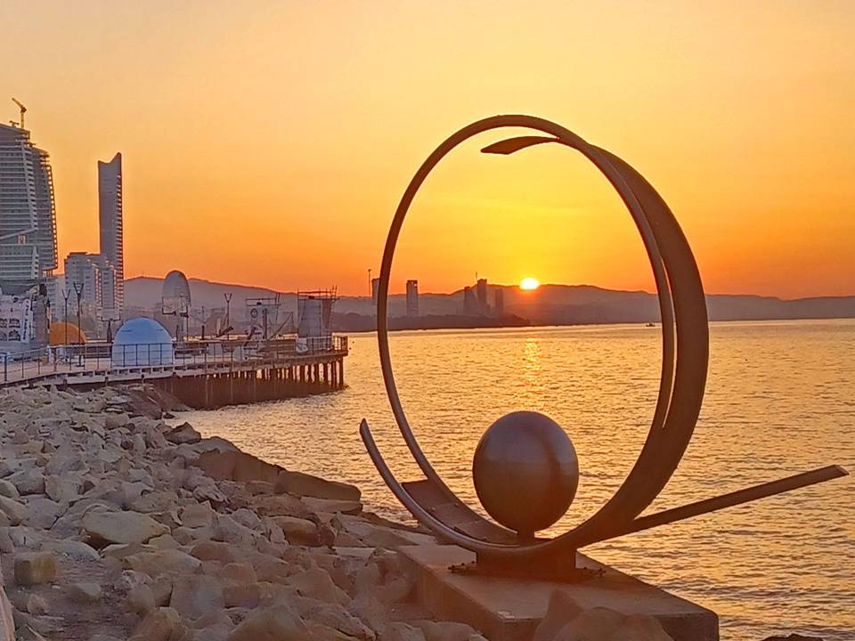 Sunset at Molos Limassol