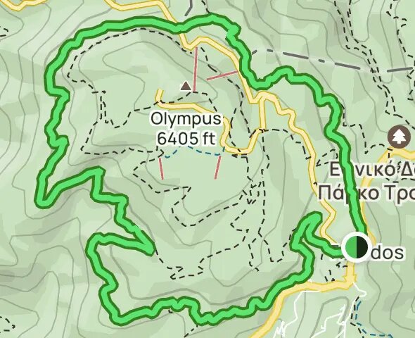 Artemis Trail Map