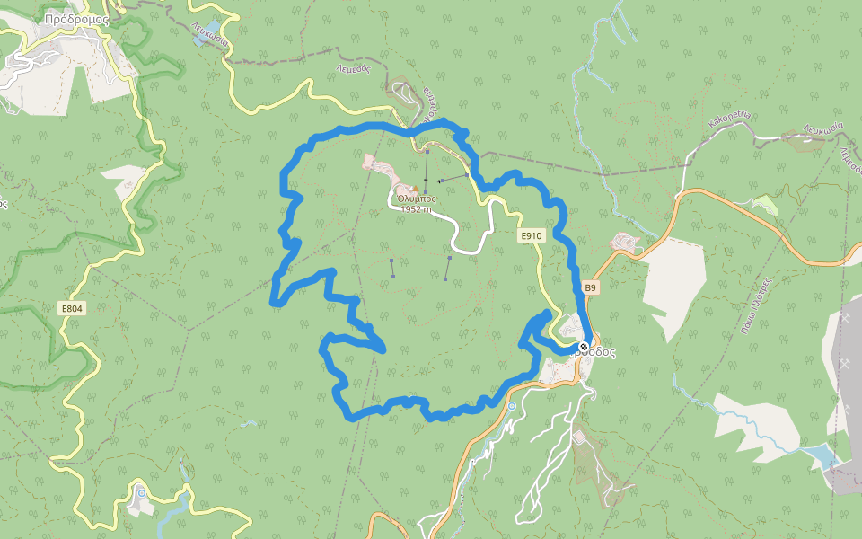 Atalanti Natural Trail in Troodos Map