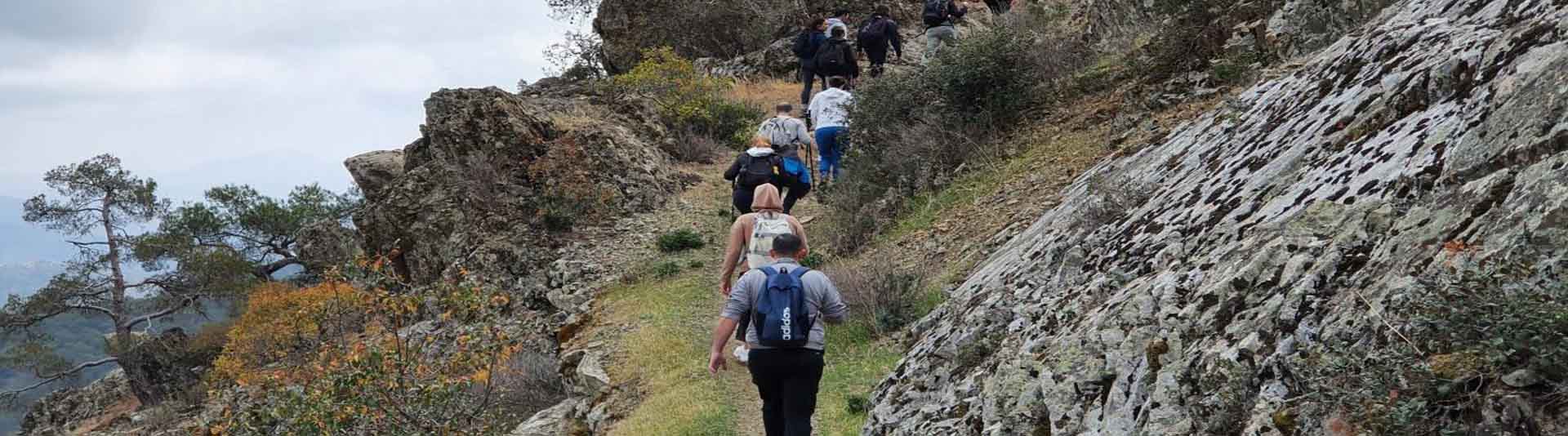 A Group of Hikers on Artemis Trail