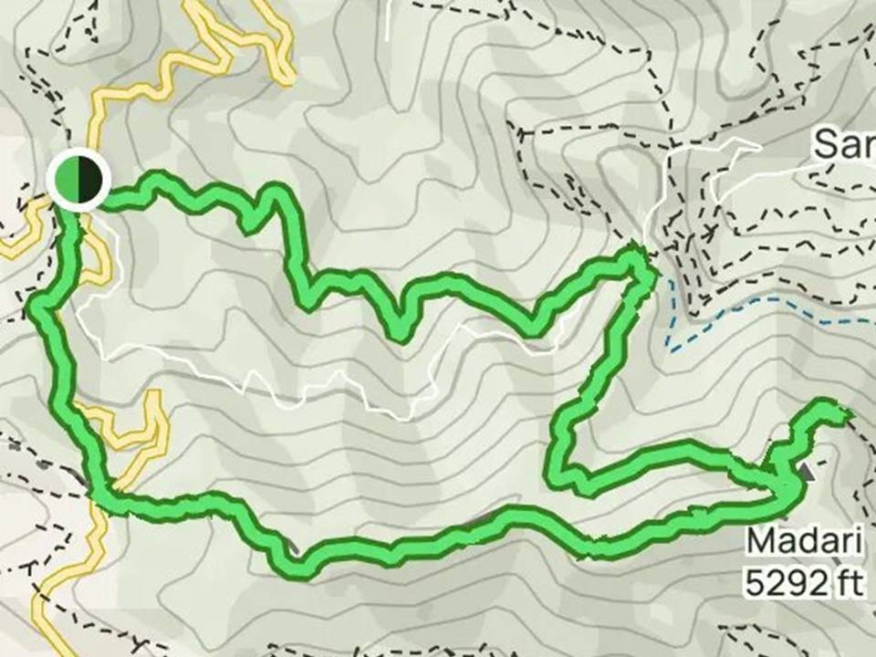Madari Circular Trail Map