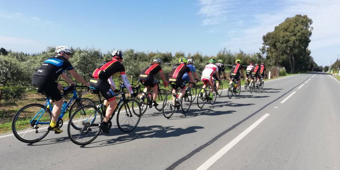 A Group Of Cyclists